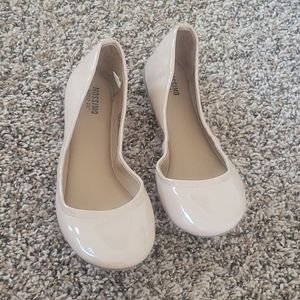 Ballet pink patten flats size 7